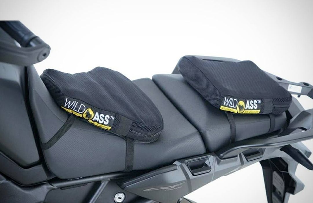 Wild Ass motorcycle seat cushion shapes and dimensions: Smart, Saddle, Sport, Pillion